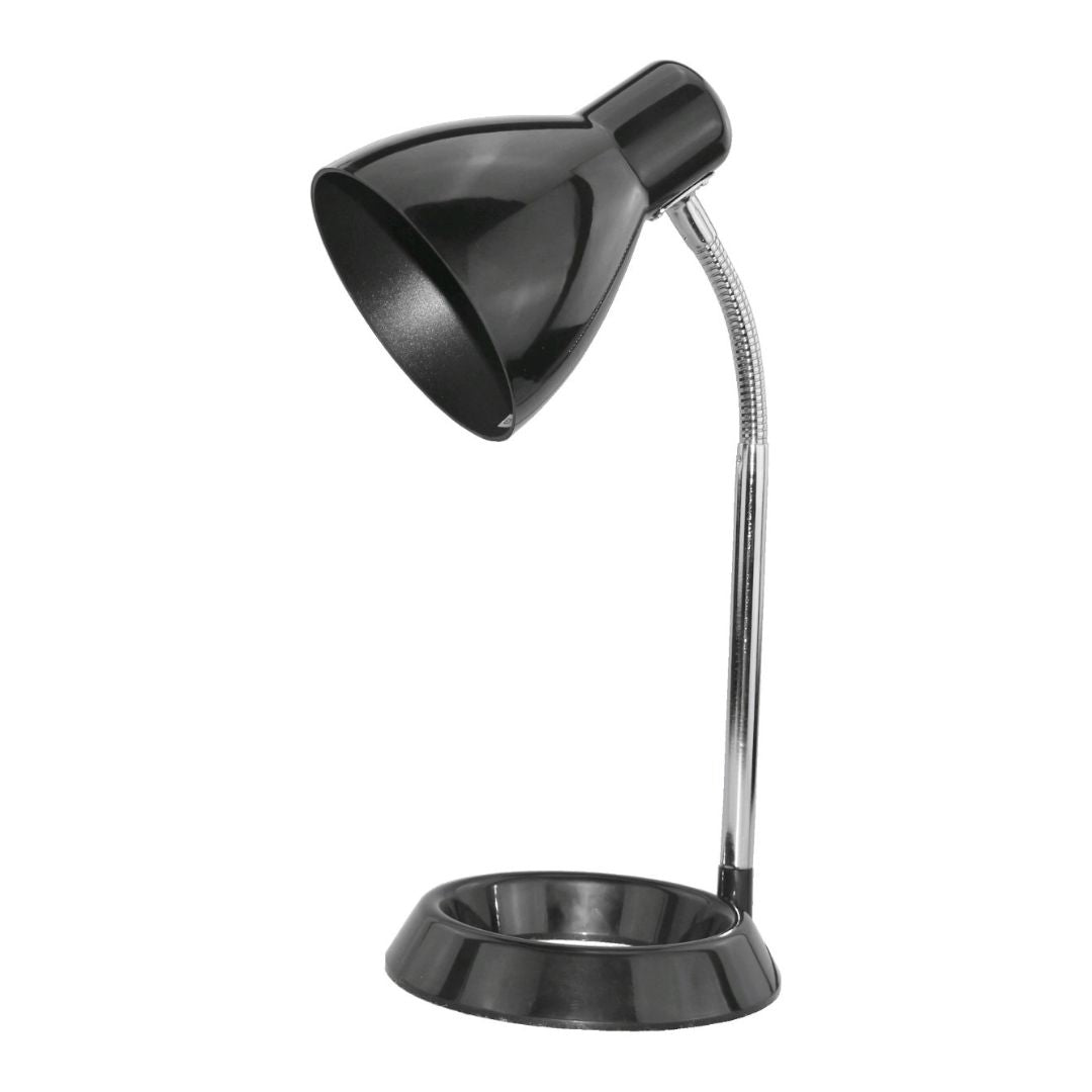 Avide Basic Φωτιστικό Γραφείου με O Βάση Μαύρο