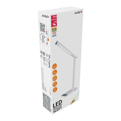 Avide LED Φωτιστικό Γραφείου Scott Λευκό 12W
