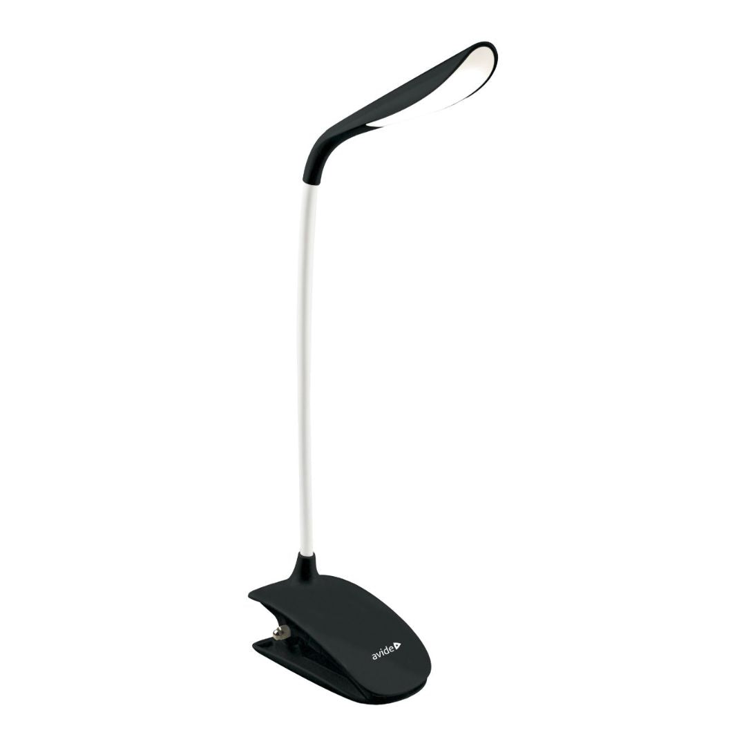 Avide LED Φωτιστικό Γραφείου με Κλιπ Μαύρο 1.5W