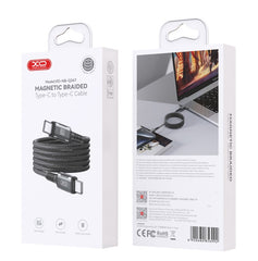 XO NB-Q267 Μαγνητικό Καλώδιο Δεδομένων Type-C σε Type-C 60W 1M