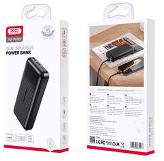 XO PB302 Power Bank με Φωτεινή Ένδειξη 20000mAh Μαύρο
