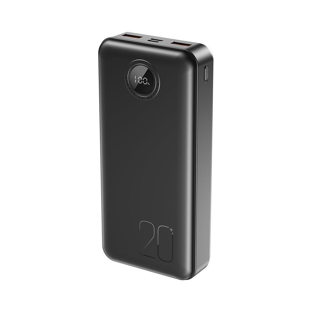 XO PR239 Power Bank Γρήγορης Φόρτισης με Οθόνη USB-C 20W/USB-A 22.5W 20000mAh