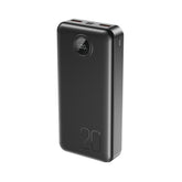 XO PR239 Power Bank Γρήγορης Φόρτισης με Οθόνη USB-C 20W/USB-A 22.5W 20000mAh