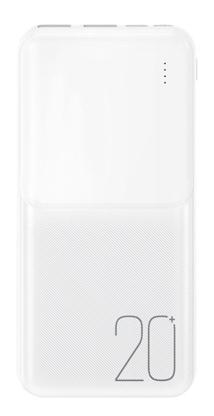 XO PR252 Φωτιζόμενο Powerbank 20000mAh Λευκό