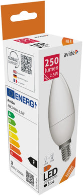 Avide Λάμπα LED Κερί 2.5W E14 Λευκό 4000K High Lumen