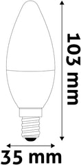 Avide Λάμπα LED Κερί 2.5W E14 Λευκό 4000K High Lumen