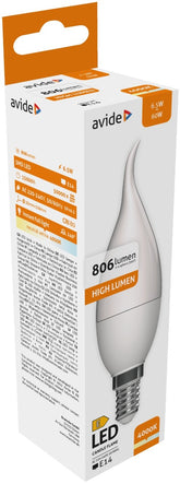 Avide Λάμπα LED Candle Flame 6.5W E14 NW 4000K