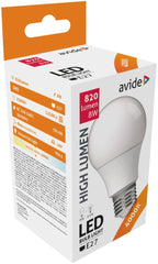 Avide Λάμπα LED Κοινή A60 8W E27 Λευκό 4000K
