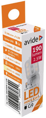 Avide Λάμπα LED G9 2.5W 160° Λευκό 4000K