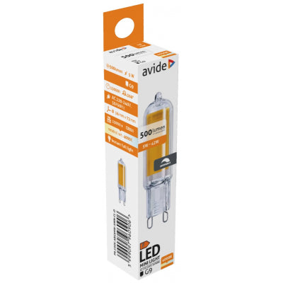 Avide Λάμπα LED 5W G9 COB NW 4000K Ρυθμιζόμενο