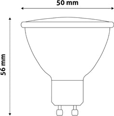 Avide Λάμπα LED Σποτ Αλουμίνιο + Πλαστικό 7W GU10 36° Ψυχρό 6400K Super High Lumen