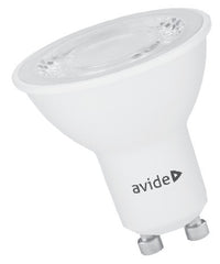 Avide Λάμπα LED Σποτ Αλουμίνιο + Πλαστικό 7W GU10 36° Λευκό 4000K Super High Lumen