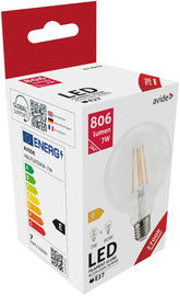 Avide Λάμπα LED Filament Κοινή G95 7W E27 360° Θερμό 2700K