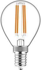 Avide Λάμπα LED Filament Σφαιρική 4.5W E14 Λευκό 4000K