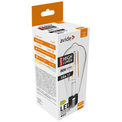 Avide Λάμπα LED Filament ST58 4.9W E27 NW 4000K Super High Lumen