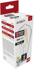 Avide Λάμπα LED Filament ST58 4.9W E27 Θερμό 2700K Super High Lumen