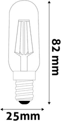Avide Λάμπα LED Filament T25 4W E14 NW 4000K