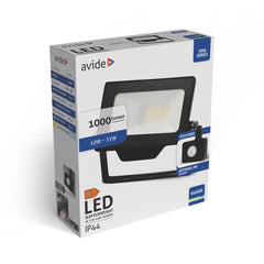 Avide LED Προβολέας SMD 10W CW 6400K με Δυνατότητα Προσθήκης Αισθητήρα PIR (Δεν περιλαμβάνεται)
