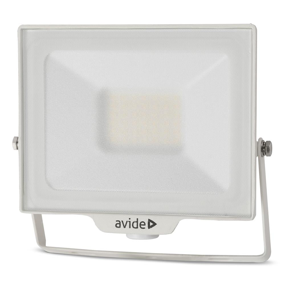 Avide Προβολέας LED SMD 30W NW 4000K με Δυνατότητα Προσθήκης Αισθητήρα PIR Λευκό