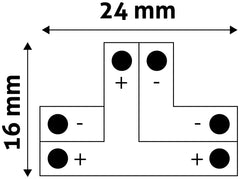 Avide Σύνδεση Τ για LED Ταινία 12V 2835