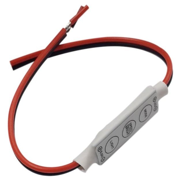 Avide Τηλεχειριστήριο IR και Ελεγκτής για LED Ταινία 12V 48W με Ντίμερ και 3 Πλήκτρα