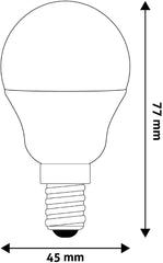 Avide Λάμπα LED Σφαιρική G45 2.5W E14 Λευκό 4000K High Lumen