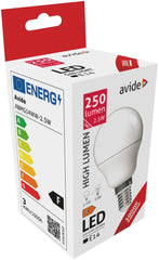 Avide Λάμπα LED Σφαιρική G45 2.5W E14 Θερμό 3000K High Lumen