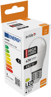 Avide Λάμπα LED Σφαιρική G45 2.9W E27 Λευκό 4000K Super High Lumen