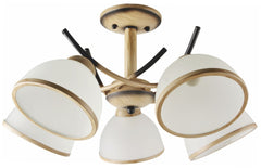 Avide Κρεμαστό Φωτιστικό Οροφής Brassik 5xE27