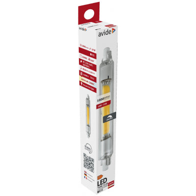 Avide Λάμπα LED 10W R7S 18x118mm WW 3000K Ντιμαριζόμενο