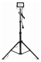 Avide LED Προβολέας Slim SMD 20W Λευκό 4000K 1 Κεφαλή με Τρίποδο