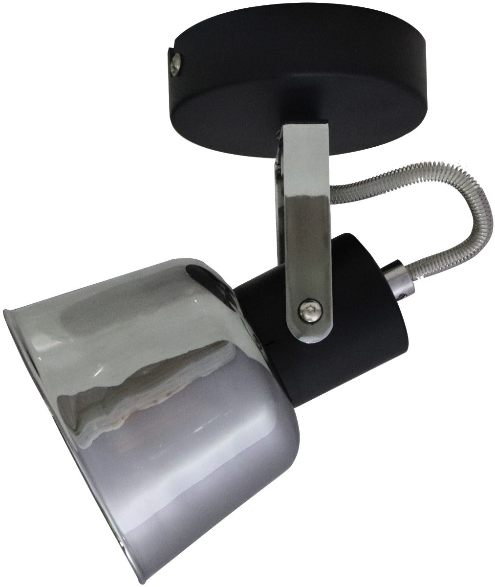 Avide Φωτιστικό Τοίχου Maya 1xE14 Θέση Μαύρο