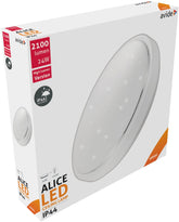 Avide LED Φωτιστικό Οροφής Oyster IP44 Alice 24W 380x110mm NW 4000K