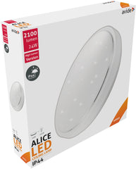 Avide LED Φωτιστικό Οροφής Oyster IP44 Alice 24W 380x110mm NW 4000K