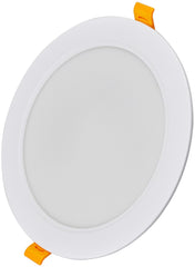 Avide LED Φωτιστικό Οροφής Χωνευτό Στρογγυλό Πλαστικό 18W Θερμό 3000K