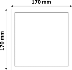 Avide LED Φωτιστικό Οροφής Χωνευτό Τετράγωνο Πλαστικό 18W Θερμό 3000K