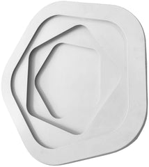 Avide Μοντέρνα Πλαφονιέρα Design Οροφής Oyster Adair 102W(51+51) με RF Χειριστήριο