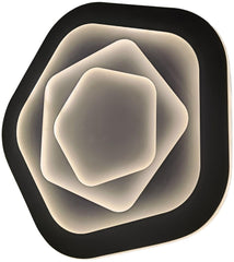 Avide Μοντέρνα Πλαφονιέρα Design Οροφής Oyster Adair 102W(51+51) με RF Χειριστήριο