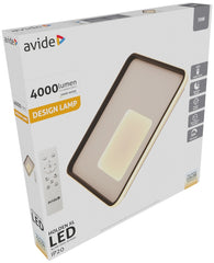 Avide Μοντέρνα Πλαφονιέρα Οροφής Oyster Holden XL με Τηλεχειριστήριο