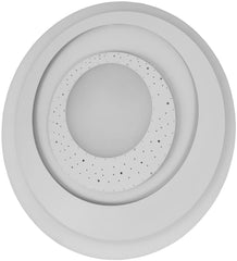 Avide Μοντέρνα Πλαφονιέρα Οροφής Design Oyster Leila 80W(40+40) με RF Χειριστήριο