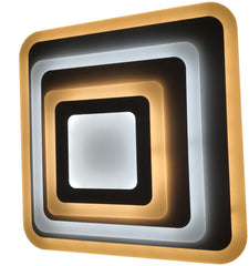 Avide Μοντέρνα Πλαφονιέρα Οροφής Oyster Nansy 82W(41+41) με Τηλεχειριστήριο