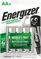 Energizer Επαναφορτιζόμενες Μπαταρίες AA 2000mAh (4τμχ)