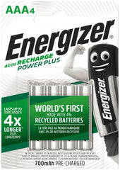 Energizer Επαναφορτιζόμενες Μπαταρίες AAA 700mAh (4τμχ)