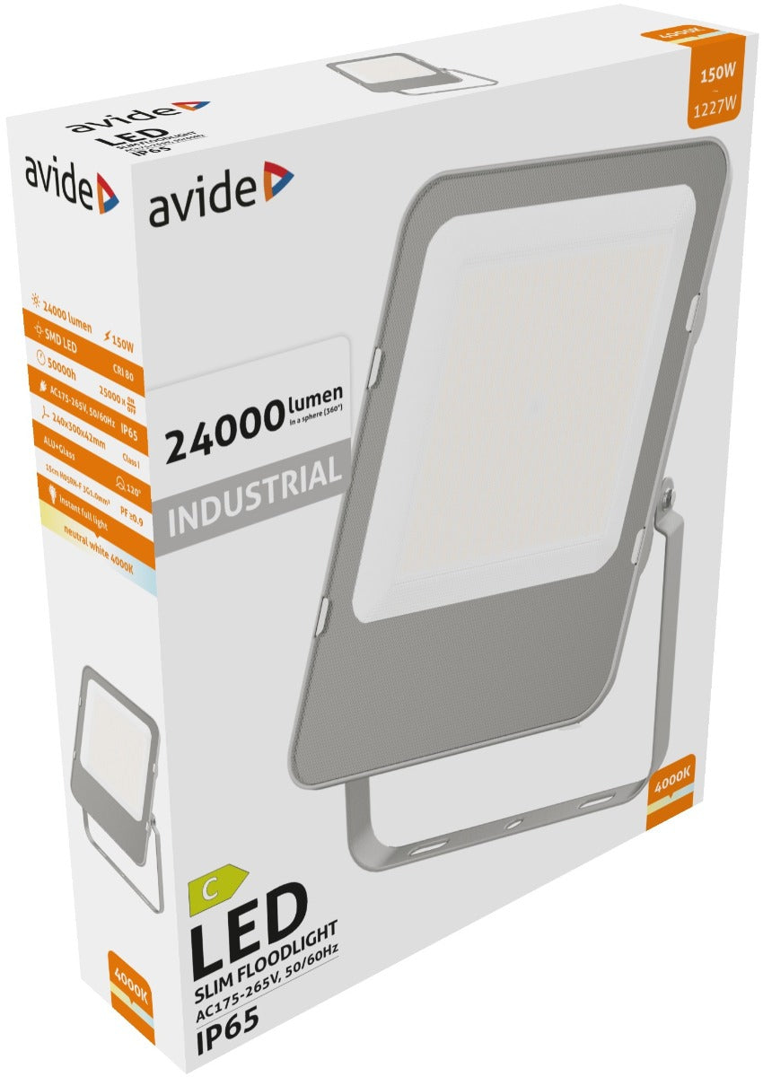 Avide LED Προβολέας Βιομηχανικός SMD 150W NW 4000K 160lm/W