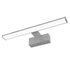 Avide LED Τετράγωνο Φωτιστικό Καθρέφτη/Τοίχου Chrome Αλουμινίου 400mm NW 4000K 8W IP44