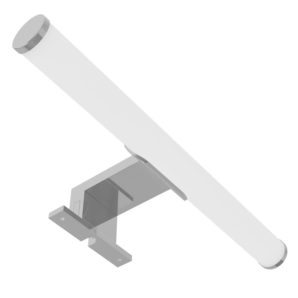 Avide LED Στρογγυλό Φωτιστικό Καθρέφτη/Τοίχου Πλαστικό Chrome 300mm NW 4000K 5W IP44