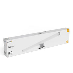 Avide LED Στρογγυλό Φωτιστικό Καθρέφτη/Τοίχου Chrome Πλαστικό 500mm NW 4000K 7W IP44