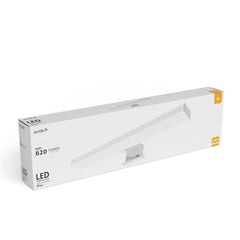 Avide LED Τετράγωνο Φωτιστικό Καθρέφτη/Τοίχου Chrome Πλαστικό 400mm NW 4000K 6W IP44