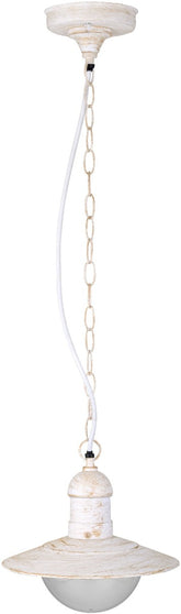 Avide Εξωτερικό Φωτιστικό Οροφής Imperial 1xE27 IP44 Antique Λευκό