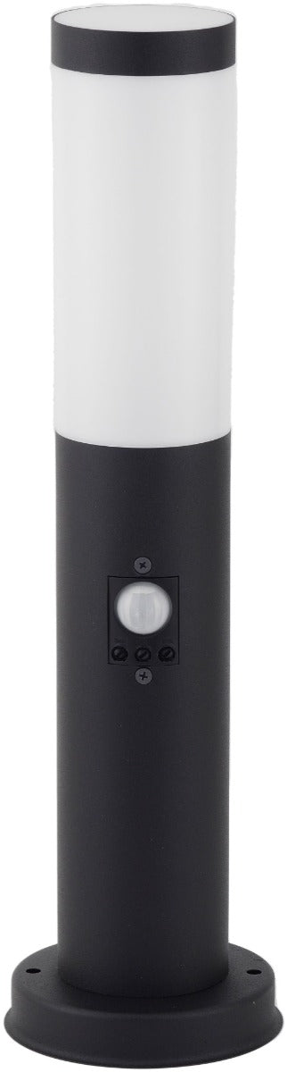 Avide Εξωτερικό Φωτιστικό Κήπου Κολώνα Boca 1xE27 450mm IP44 Μαύρο με Φωτοκύτταρο